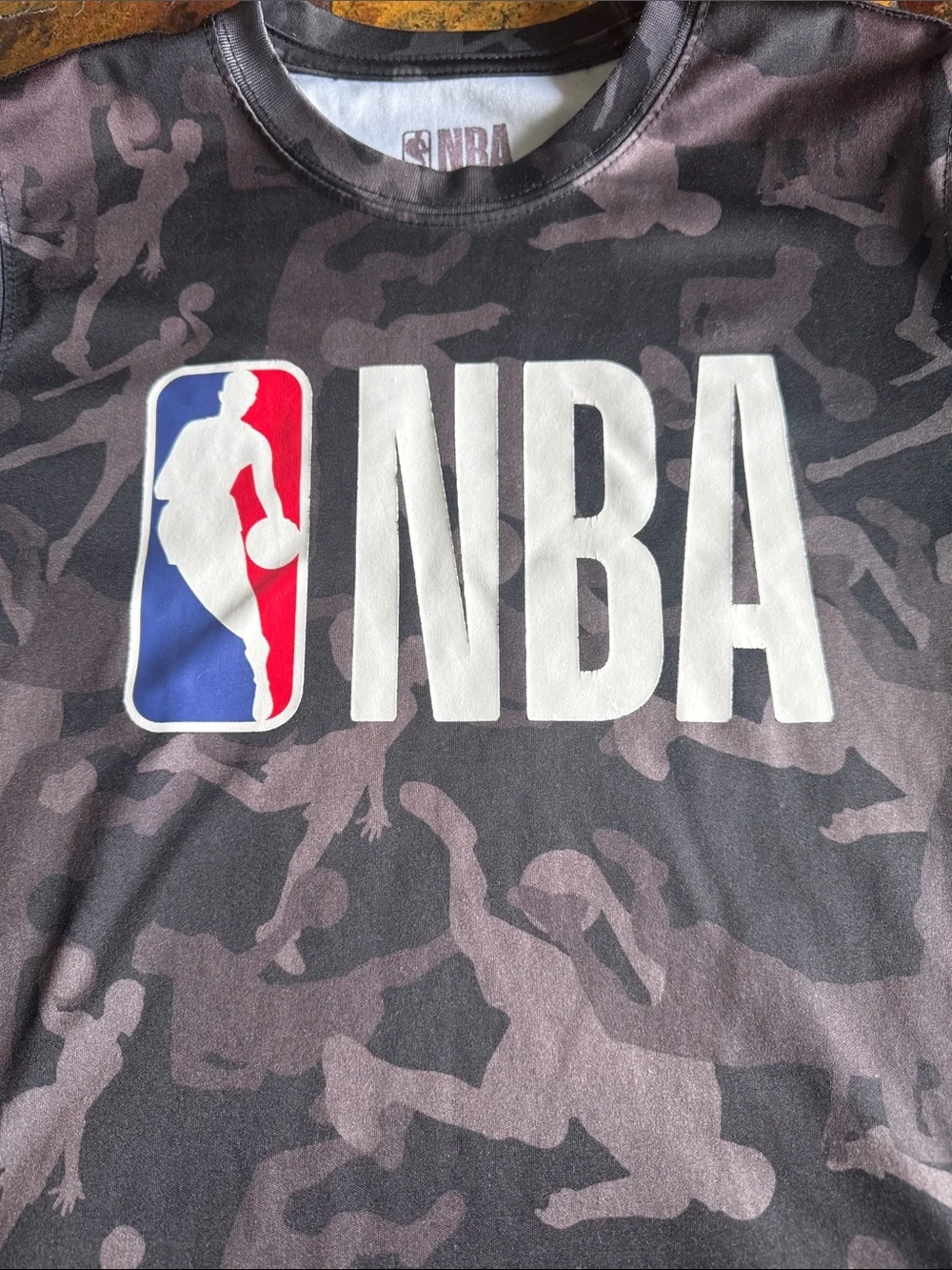 NBA Black & Gray Camo Short-Sleeve Tee (1014)